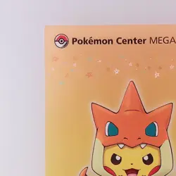 Mega Charizard Pikachu - Pokemon Center Mega Tokyo Clear Card 2016 From Japan - Image 3