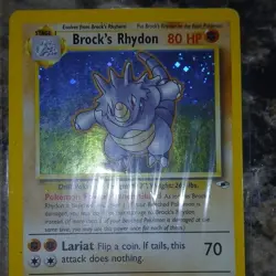 Pokemon TCG Wizards Gym Heroes/Challenge 12 Card Lot Brock's Rhydon Kangaskhan - Image 3