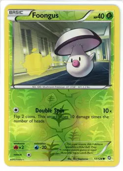 Foongus Reverse Holo 17/124 Dragons Exalted Pokemon Card - Image 1