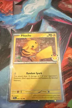 Pikachu - (Cosmo Holo) 051/162 Miscellaneous Cards & Products Holo 30th - Image 1