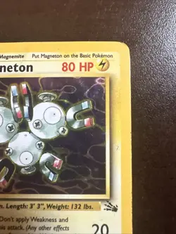 Magneton 11/62 Holo Rare DMG Pokemon TCG Fossil WOTC DMG - Image 3