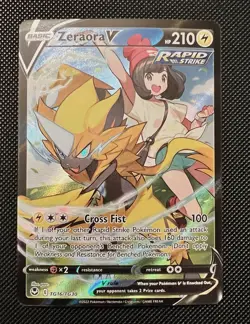 Zeraora v TG16/TG30 Silver Tempest Trainer Gallery NM Pokemon - Image 1