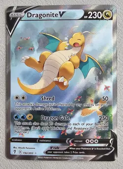 Pokemon TCG Evolving Skies Dragonite v Alt Art 192/203 NM - Image 1