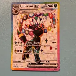 Pokemon Umbreon ex Promo Full Art Holo SVP176 Scarlet & Violet Stage 1 280 HP - Image 1