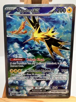 Pokemon TCG - S&V 151 - 202/165 Zapdos ex - Special Illustration Rare - NM/M - Image 1