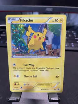 PIKACHU 2015 POKEMON XY MCDONALD'S COLLECTION HOLO 6/12 - Image 1