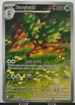 Pokemon TCG Sawsbuck Holo Illustration Rare 092/086 Sv: White Flare Stage 1 HP1… - Image 1
