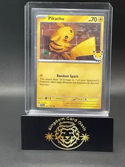 💥Pikachu Pokemon Day 2026 051/162 30th Anniversary Stamped Promo Holo Pokemon💥 - Image 1