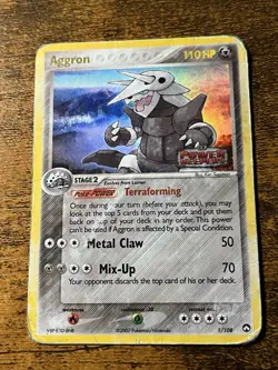 Aggron 1/108 Power Keepers Reverse Holo Pokemon Card HP - Image 1