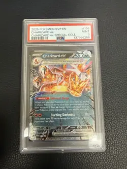 Pokemon 2025 SVP EN-SV Charizard EX Special Collection #196 Mint PSA 9 - Image 1