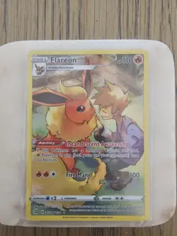 Pokemon TCG Flareon TG01/TG30 Trainer Gallery Card Brilliant Stars - Image 1