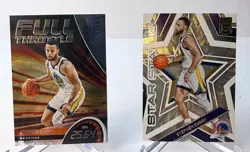 2022 Elite Stephen Curry Inserts: Full Throttle #1 & Star Status #8 - Image 1
