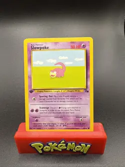 Slowpoke 55/62 (1st Edition) - Vintage 1999 Wotc Fossil Set - Pokemon Card [NM] - Image 1