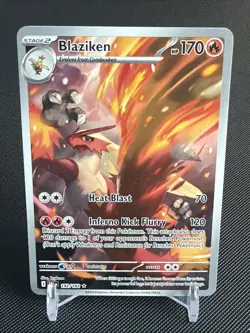 Pokemon TCG Blaziken Destined Rivals Illustration Card 192/182 - Image 1