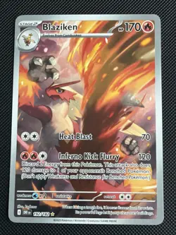 Pokemon TCG Blaziken Destined Rivals Illustration Card 192/182 - Image 2