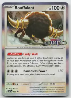 Bouffalant Promo Holofoil SV: Scarlet & Violet Promo Cards SVP136 NM - Image 1