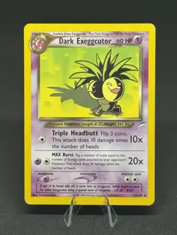 Pokemon Dark Exeggutor Card 33/105 Neo Destiny Series - Image 1