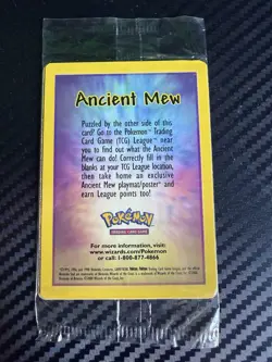 Ancient Mew Pokemon Card Movie Promo Factory Sealed *Minor Defect Bottom Right - Image 5