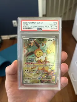 Pokemon Center Stamped Promo Eevee 173 Prismatic Evolutions PSA 10 GEM MINT - Image 3