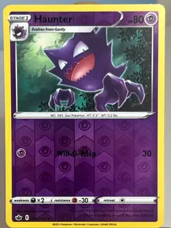 Pokemon TCG Haunter 056/198 Chilling Reign Reverse Holo Uncommon - Image 1