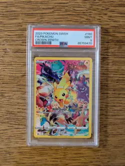 Pokemon Pikachu CRZ #160 Crown Zenith SR ENG PSA 9 MINT - Image 2