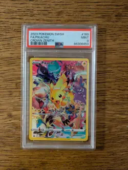 Pokemon Pikachu CRZ #160 Crown Zenith SR ENG PSA 9 MINT - Image 2