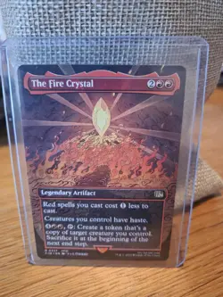 The Fire Crystal -Borderless Non-Foil- Final Fantasy NM - MTG - Image 1