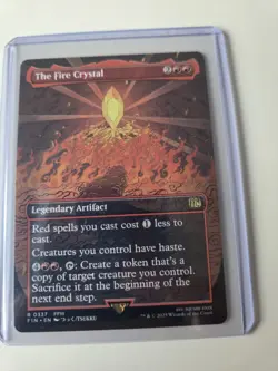The Fire Crystal -Borderless Non-Foil- Final Fantasy NM - MTG - Image 2