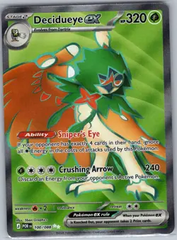 Decidueye ex 100/088 ME03: Perfect Order - Pokemon Card - NM - Image 1