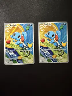 Squirtle 039 Promo - x2 Lot - First Partner Pokemon Cards - Image 1