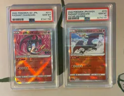 Pokemon Card bundle Radiant Charizard JPN PSA 10 Gem Mint Graded Cards - Image 1