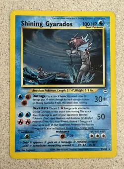 Pokemon TCG: Shining Gyarados (Unlimited Holo) Secret Rare 65/64 Neo Revelation - Image 1