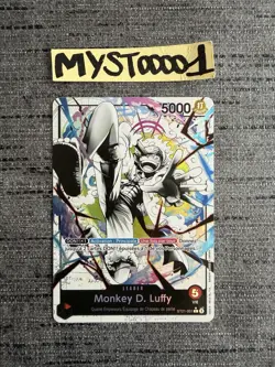 Carte One Piece Monkey.D.Luffy ST21-001 Leader Alt Art Deck Gear 5 Francais - Image 1