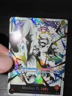 Carte One Piece Monkey.D.Luffy ST21-001 Leader Alt Art Deck Gear 5 Francais - Image 5