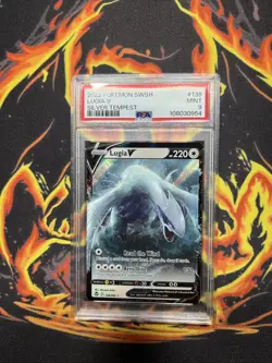 2022 POKEMON SWORD & SHIELD SILVER TEMPEST 138 LUGIA V | PSA 9 - Image 3