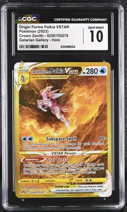 CGC 10 - Origin Forme Palkia VSTAR GG67/GG70 SWSH Crown Zenith - Pokemon - Image 1