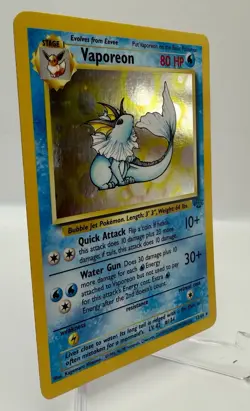 Vaporeon 12/64 Unlimited Jungle Pokemon TCG Holo NM! - Image 1