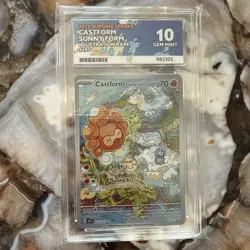 Pokemon TCG - Castform Sunny Form 195/191 - perfect subs - ACE 10 - Image 1