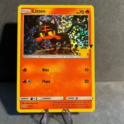 Litten 015/025 Holo McDonald's 25th Anniversary Promos Pokemon NM - Image 1