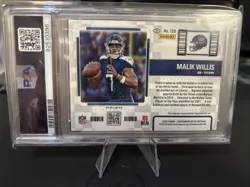 2022 Contenders Optic Malik Willis Cracked Ice Auto PSA 10 - Image 3