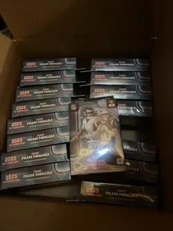 2025 Topps Chrome Football Hanger Box Sealed Lot Of 16 | IN HAND | SHIPS ASAP - Image 2