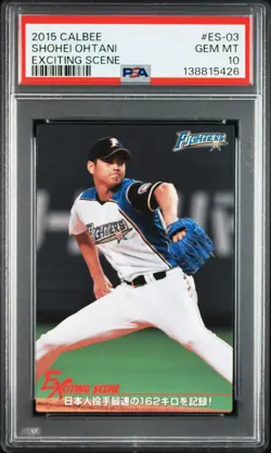 2015 CALBEE EXCITING SCENE #ES-03 SHOHEI OHTANI PSA 10 - Image 1