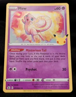 Mew 011/025 Holo Rare - Celebrations - Pokemon Tcg 25th Anniversary Nm - Image 1