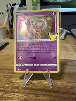 Pokemon Mew Holo Celebrations 011/025 Holo Rare 2021 25th Anniversary - Mint! - Image 3
