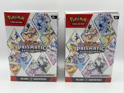 Pokemon TCG Prismatic Evolutions Booster Bundle Lot of 2 - NEW/FACTORY SEALED - Image 1