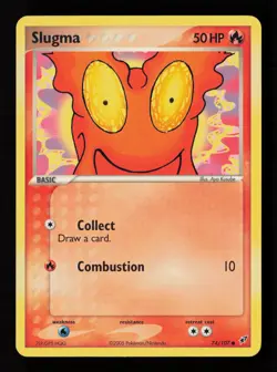 Slugma 74/107 Deoxys Pokemon Card - - Image 1