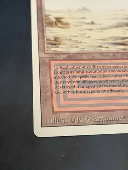 Badlands Revised MTG Dual Land Magic The Gathering Card LP - Image 2