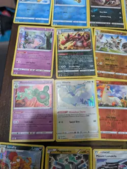 28 Pokemon Card Lot Holos + Reverse Holos Radiant Hawlucha Riolu Scyther Drampa - Image 5