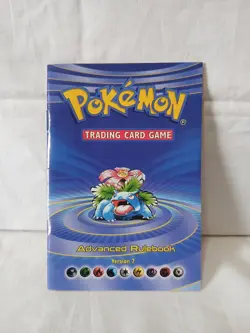 Pokemon TCG Advanced Rulebook Card Version 7 2002 WOTC Vintage - Image 1