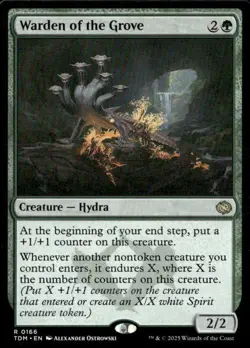 Tarkir: Dragonstorm #166 Warden of the Grove - Image 1